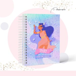 caderno signo touro arquivo digital papel e scrapbook 1