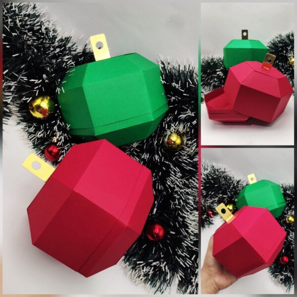 Caixa Bola de Natal - pdf e Studio - Imagem 5