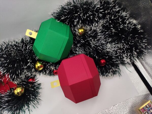 Caixa Bola de Natal - pdf e Studio - Imagem 4