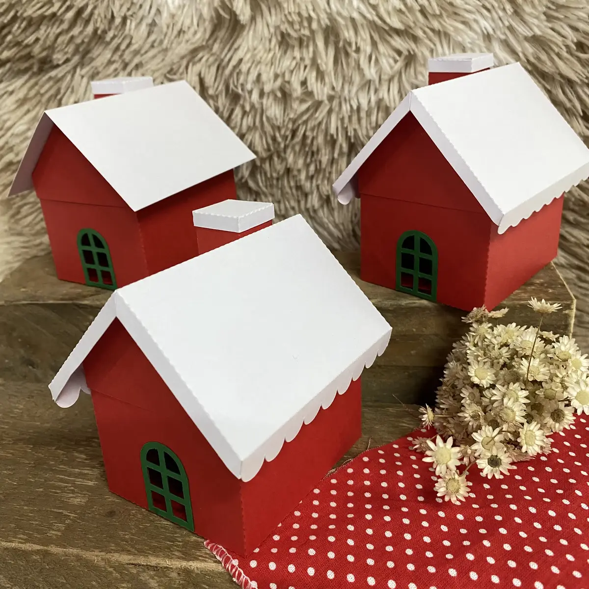 Caixa Casinha do Papai Noel - Arquivo de Corte 3 Caixa Casinha Do Papai Noel Arquivo De Corte 3