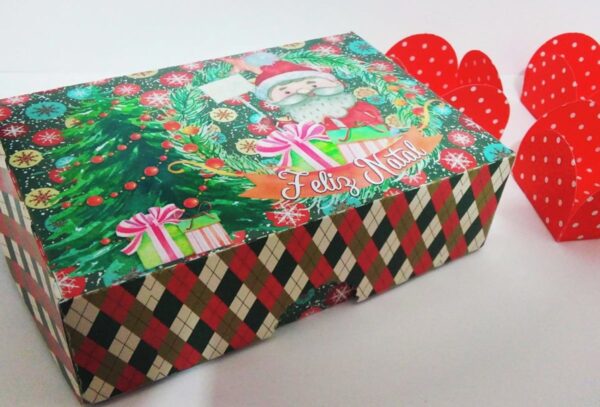Caixas 06 Doces com Cola Natal - Arquivo Digital