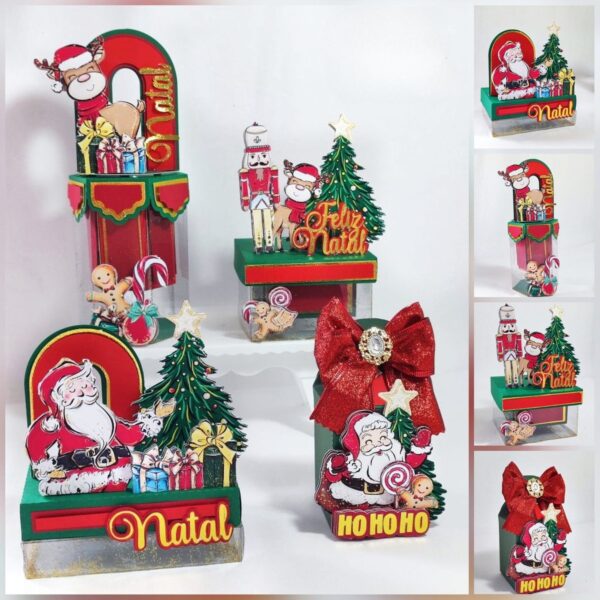 Caixas Acetato Natal Noel - pdf e Studio