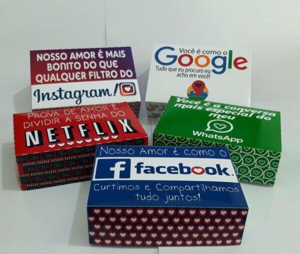 Caixas Dia dos Namorados Redes Sociais - Arquivo Digital