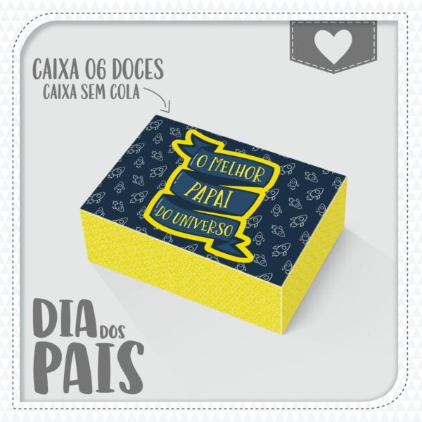 Caixas Dia dos Pais 6 doces - Arquivo Digital - Imagem 2