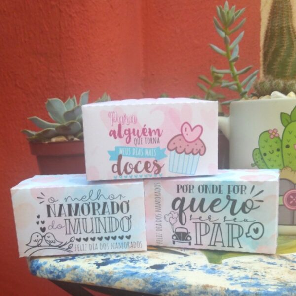 Caixas Pequenas Doces Dia dos Namorados - Arquivo Digital