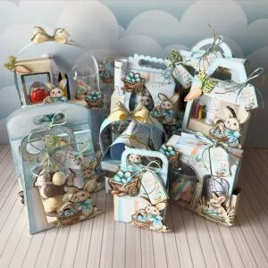 Caixinhas Páscoa Menino Luxo - Arquivo Digital