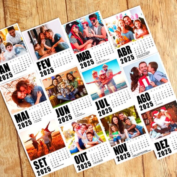 Calendário Polaroid 2025 - Arquivo Digital - Imagem 2