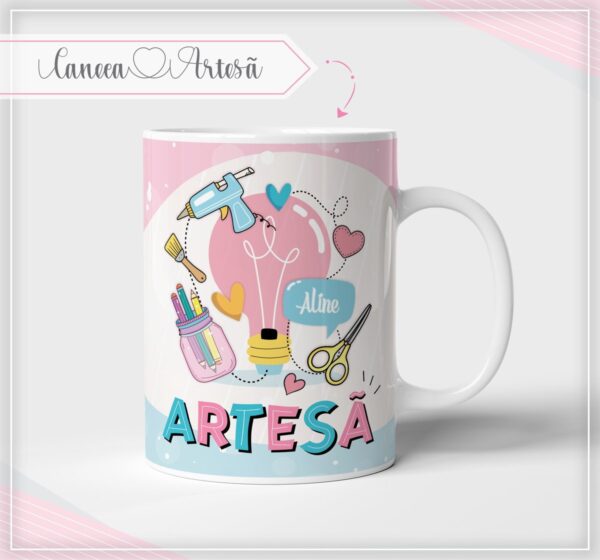 Caneca Artesã Profissões (Arte digital)