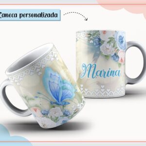 caneca borboleta arquivo digital caneca borboleta