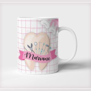 caneca dentista profissoes arte digital arte para canecas