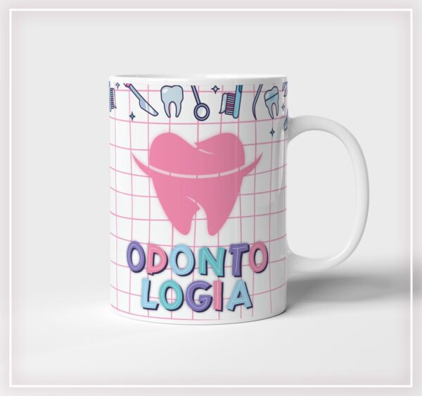 Caneca Dentista Profissões (Arte digital) - Imagem 2