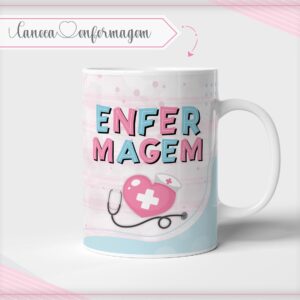 caneca enfermagem profissoes arte digital canecas profissoes