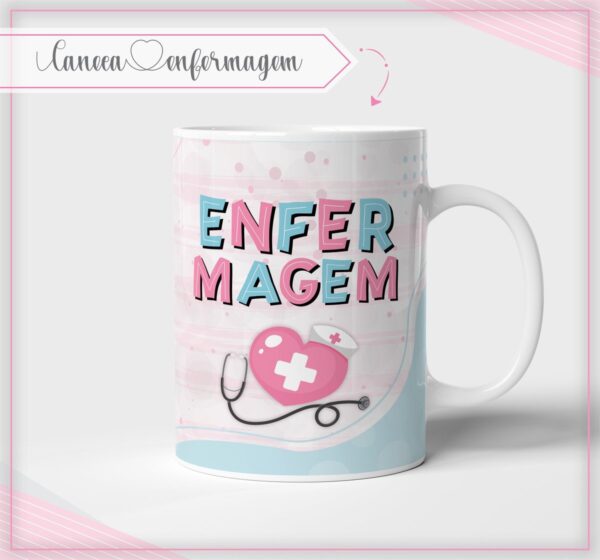 Caneca Enfermagem Profissões (Arte digital)