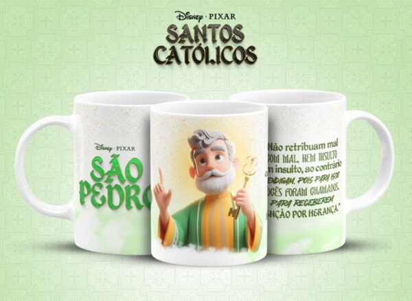 Caneca Santinhos Católicos Pixar - Arquivo Digital