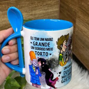 caneca sorriso torto ele png sublimacao