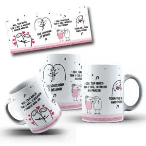 Caneca Temática de Mel - Arte em JPG Ideal