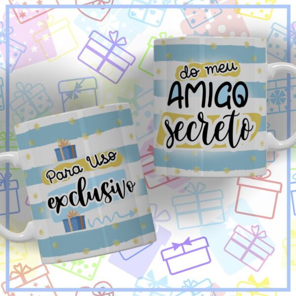 Canecas Amigo Secreto - Arquivo Digital - Imagem 2