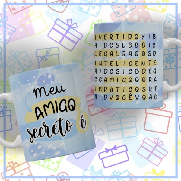 Canecas Amigo Secreto - Arquivo Digital - Imagem 3