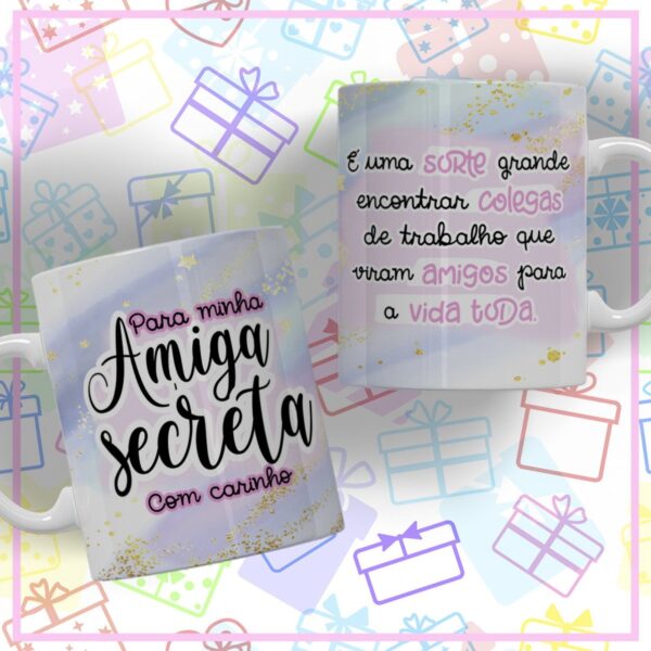 Canecas Amigo Secreto - Arquivo Digital - Imagem 5