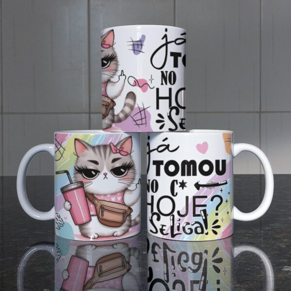 Canecas Bad Cat Artes Digitais em Png e Corel - Imagem 3