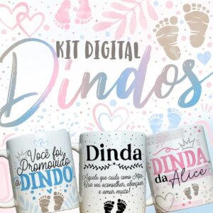 canecas dindos estampas digitais incriveis scrapbook