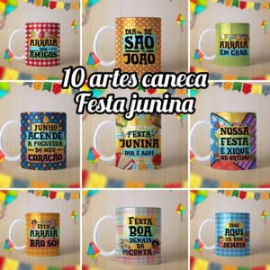 canecas festa junina arquivo digital festa junina
