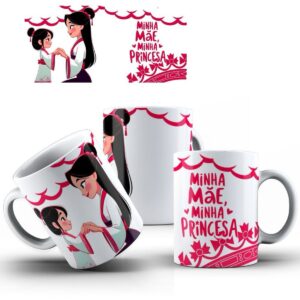canecas minha mae minha princesa pdf arte canecas dia das maes