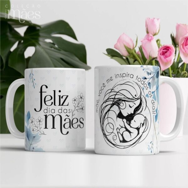 Canecas sem Foto Dia das Mães - Arquivo Digital - Imagem 2