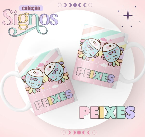 Canecas Signos Candy - Arquivo Digital