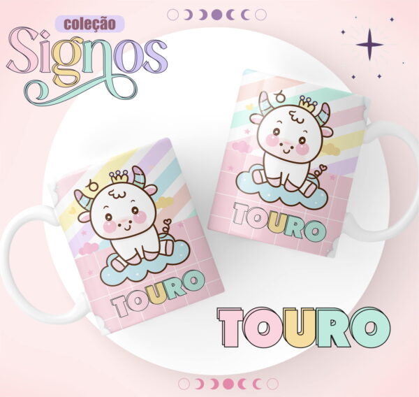 Canecas Signos Candy - Arquivo Digital