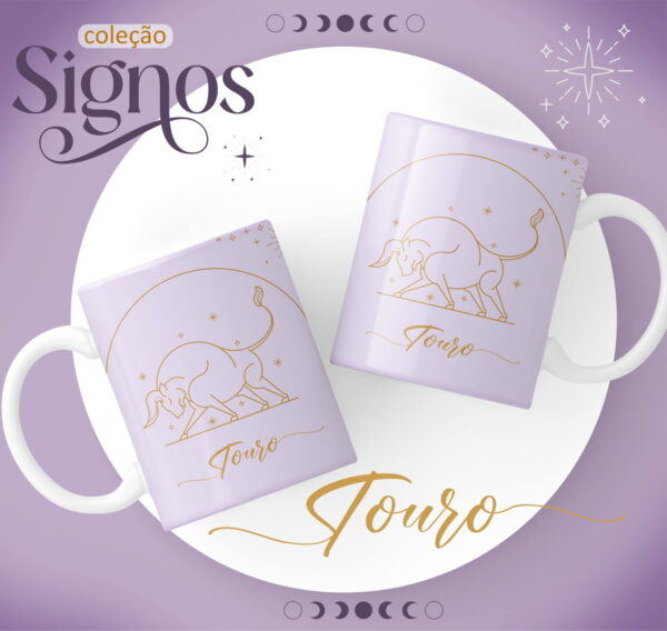 Canecas Signos Lilás - Arquivo Digital - Imagem 3