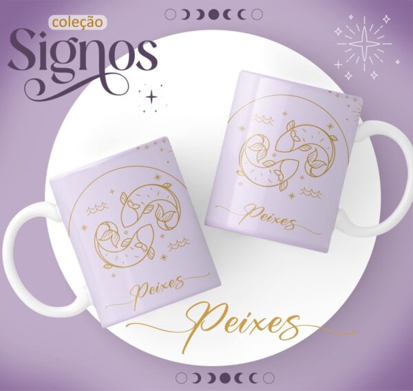 Canecas Signos Lilás - Arquivo Digital - Imagem 2