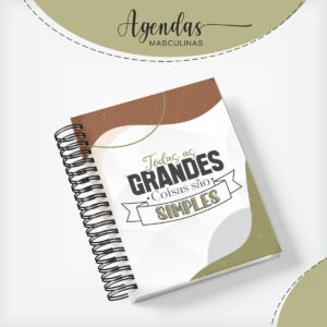capa agenda masculina grandes coisas arquivo digital arquivo de corte