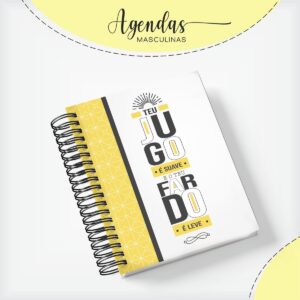 capa agenda masculina teu jogo arquivo digital papelaria personalizada