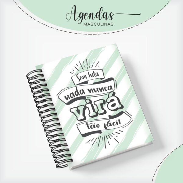 Capa Agenda Masculina Verde - Arquivo Digital