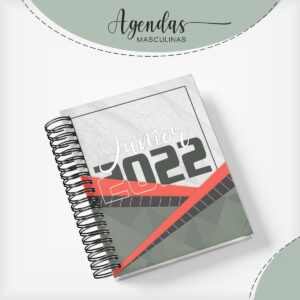 capa agenda masculina verde com vermelho arquivo digital capas planner