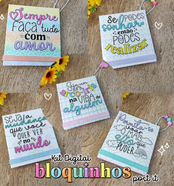 Capa de Bloquinhos Post It - Arquivo Digital