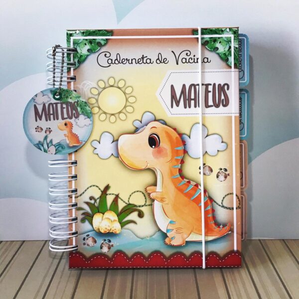 Capa Dinossauro Livro e Caderneta do Bebê - Arq. Digital - Imagem 2