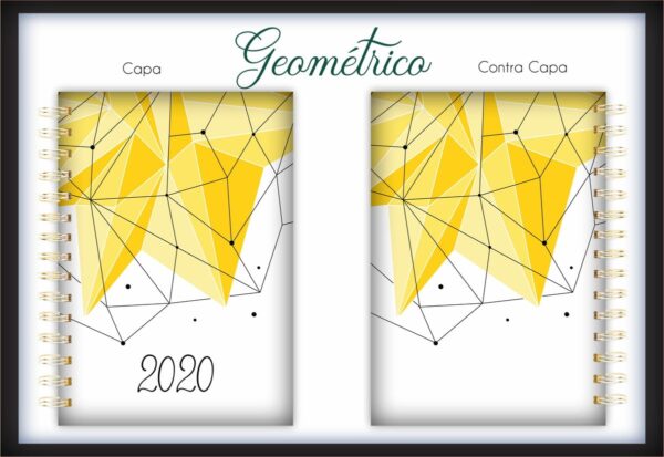 Capa e Contracapa Geométrico - Arquivo Digital