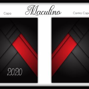 capa e contracapa masculino arquivo digital papel e scrapbook