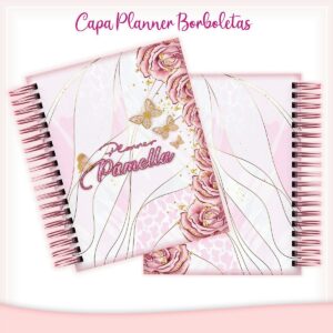 capa planner borboletas arquivo digital capas planners