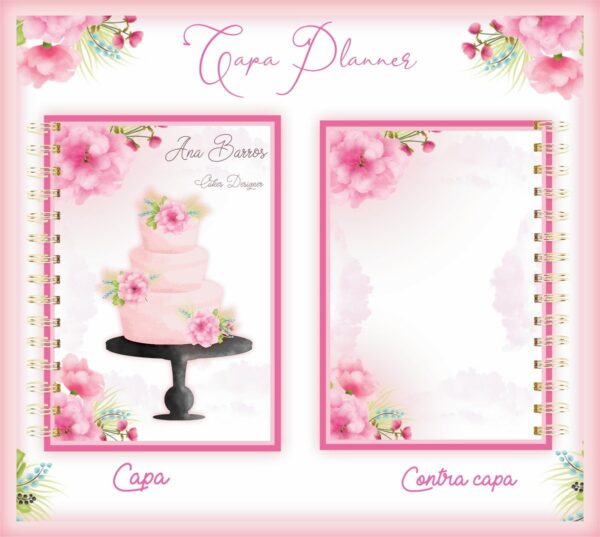 Capa Planner Confeitaria - Arq. Digital