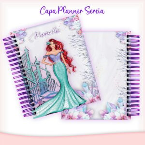 capa planner sereia arquivo digital capas planner feminino arquivo digital
