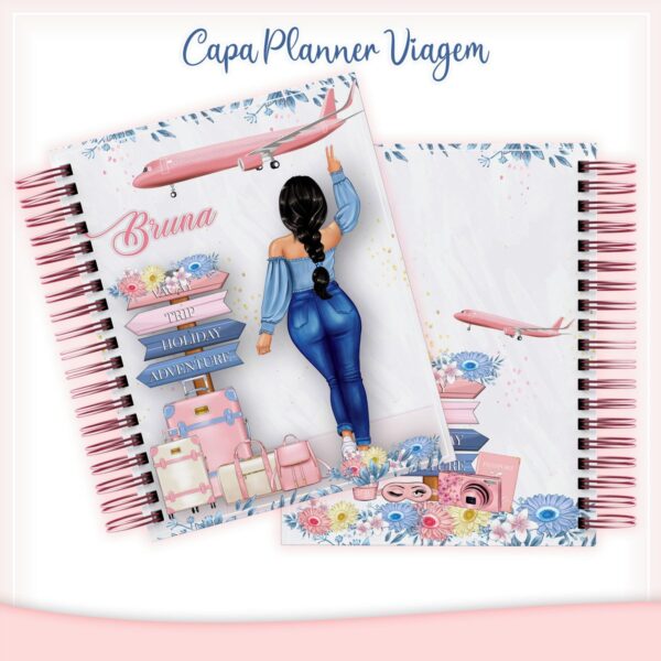 Capa Planner Viajem - Arquivo Digital