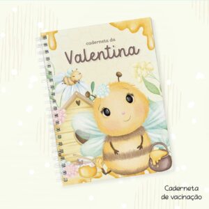 Capa Vacinação Abelhinha Menina - Arquivo Digital