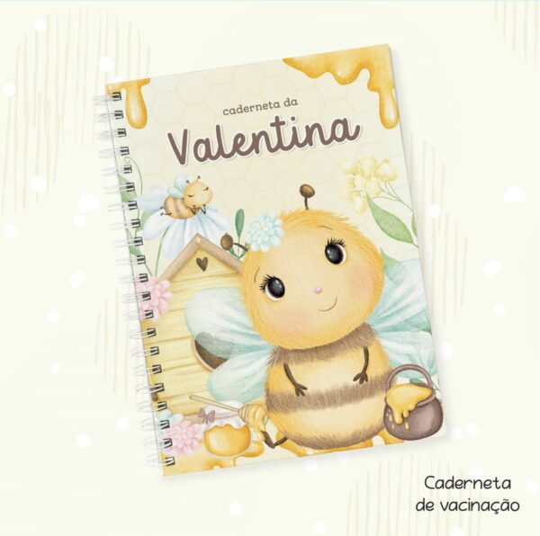 Capa Vacinação Abelhinha Menina - Arquivo Digital