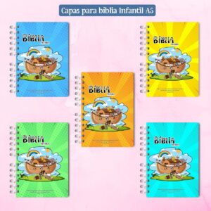 capas biblia infantil a5 e 18x18 arquivo digital capas infantil