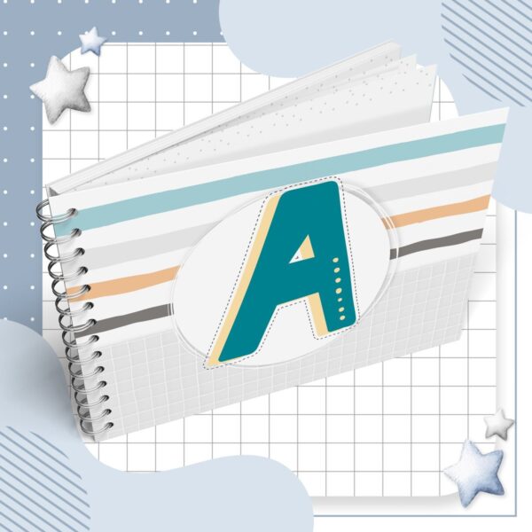 Capas Encadernação Alfabeto Menino - Arquivo Digital - Imagem 4