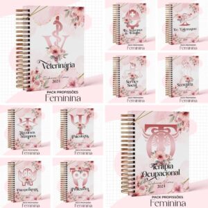 Capas Profissões Feminina Rosa - Arquivo Digital