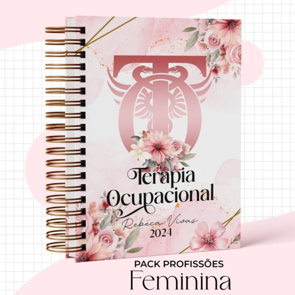 Capas Profissões Feminina Rosa - Arquivo Digital